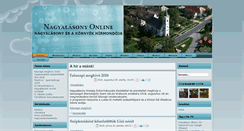 Desktop Screenshot of nagyalasony-online.hu
